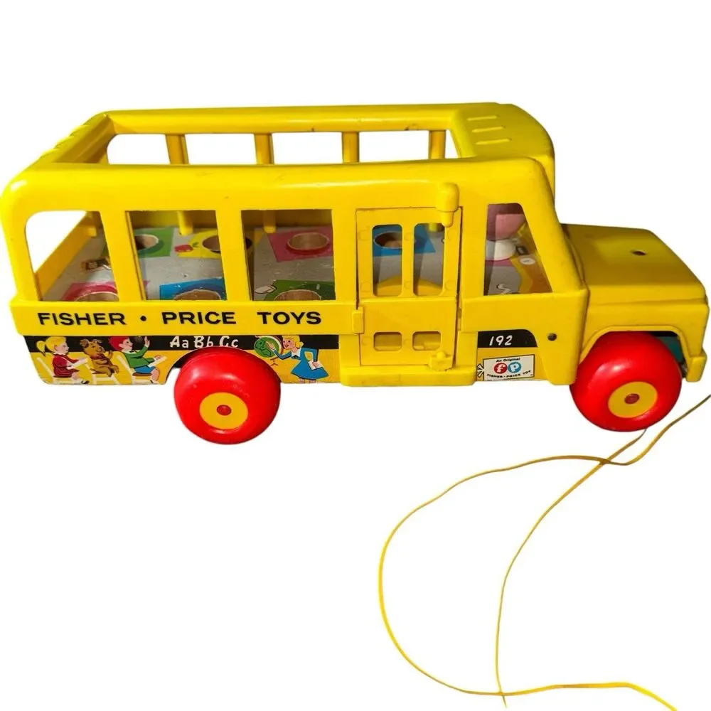 Vintage 1965 Fisher‎ Price School Bus #192 No Figures